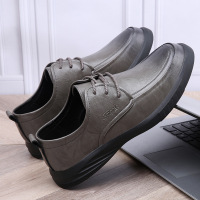 工厂直销2025新款春季男鞋透气真皮商务潮流休闲皮鞋男韩版单鞋子