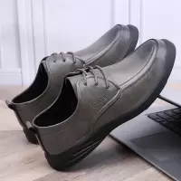 工厂直销2025新款春季男鞋透气真皮商务潮流休闲皮鞋男韩版单鞋子