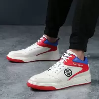 2025秋冬季新款潮男鞋子运动休闲鞋中帮时尚小白鞋男真皮百搭板鞋