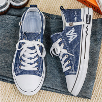 2025年春夏季新款男士透气运动休闲小众百搭潮流男款帆布板鞋