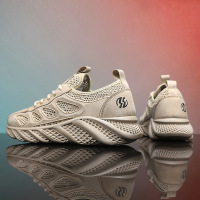 四季可穿舒适男款透气休闲百搭日常时尚潮流运动风厚底纯色男鞋