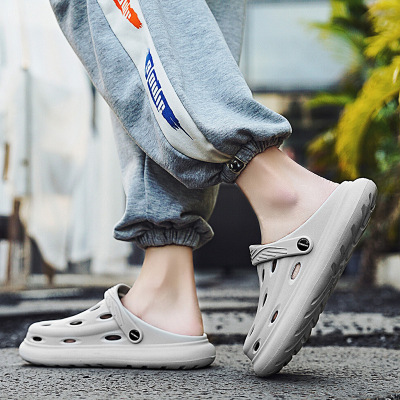 洞洞鞋一体成型EVA踩屎感4.0沙滩包趾防滑凉鞋男夏季花园拖鞋