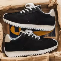 男鞋2025年春夏季时尚百搭休闲鞋男士运动风厚底系带潮流运动鞋