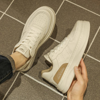 男鞋2025新款春季潮牌百搭低帮小白鞋青少年运动休闲增高软底板鞋