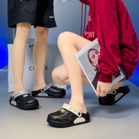 踩屎感拖鞋男夏季外穿海边沙滩运动凉鞋青少年户外开车两用洞洞鞋