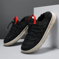 面包鞋男2025新款夏季软底男士运动休闲一脚蹬懒人低帮帆布鞋