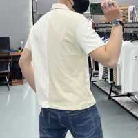 早春日系纯色POLO衫男高级感口袋休闲高街复古夏季翻领短袖半袖潮