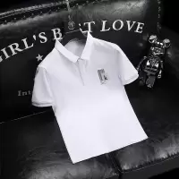 polo衫男夏季新款修身刺绣印花胸标男士翻领短袖T恤时尚上衣