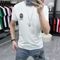 夏天短袖卡通印花男士夏季新款精神小伙圆领半袖T恤老虎欧货