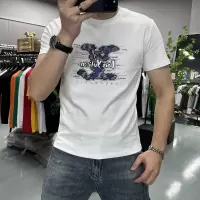 夏季新款国潮短袖T恤男印花圆领半袖体恤打底衫时尚潮i修身丝光棉