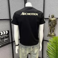 欧货夏季新款刺绣丝光棉男士修身短袖T恤印花圆领半袖男装体恤ins