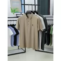 2025夏季新款翻领纯色T恤中年男士休闲商务高端男士POLO衫T恤