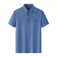 polo衫男冰丝短袖商务休闲翻领T恤衫中年男士薄款爸爸装夏季男装