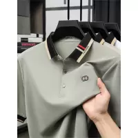 POLO衫男轻商务纯色T恤夏季短袖休闲百搭白色宽松T恤中年有领上衣