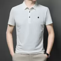 夏季男士短袖体恤衫中老年爸爸装上衣POLO男式打底衫宽松T恤衣服