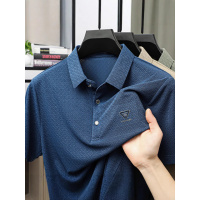 短袖polo衫男夏季男款2025新款男高端冰丝T恤衫男爸爸装休闲T恤潮