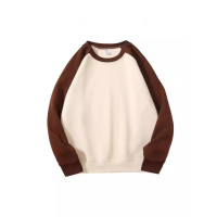 华棉拼接插肩圆领男女同款卫衣时尚女士打底百搭男女士青少年卫衣