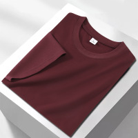 夏季新款纯色凉感丝光棉短袖T恤男女情侣美式简约宽松圆领半袖潮