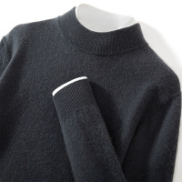 山羊绒衫男士半高领毛衣商务休闲长袖打底针织衫内搭秋冬新款上衣