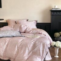 轻奢天丝长绒棉四件套纯棉数码印花被套全棉床单柔软床上用品