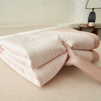 A类纯棉大豆纤维夏凉被全棉提花水洗棉夏凉被芯简约条纹空调被子