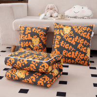 全棉抱枕被 多功能靠垫被子 办公午休两用被 空调夏凉被 纯棉面料