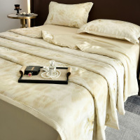 轻奢高端夏凉被床笠四件套100%莱赛尔天丝夏被单人空调被子可机洗