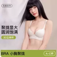 无痕内衣女小胸聚拢显大上托立体防下垂调整型无钢圈收副乳文胸罩