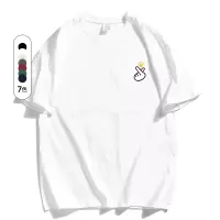 T恤男夏季新款潮牌运动宽松纯棉圆领印花网红款打底衫男士T恤短袖