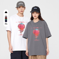情侣纯棉T恤重磅潮牌多色短袖T恤宽松休闲百搭青少年打底衫上衣男
