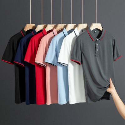 男装上衣POLO衫商务纯色夏季新款短袖潮流休闲T恤衫男士公版