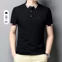 男装休闲短袖T恤夏季新款潮牌翻领轻商务半袖上衣polo衫男士百搭