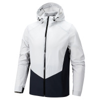 夏季新款防晒男装休闲外套时尚撞色休闲户外钓鱼服连帽夹克防晒衣