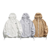 山系防晒衣upf50+男士户外钓鱼运动透气皮肤衣纯色防紫外线外套男