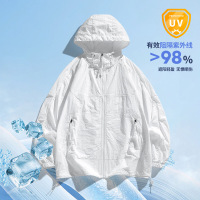 男女同款夏季冰丝户外防晒衣纯色休闲宽松防紫外线透气防晒服外套