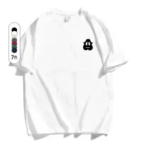 男装纯棉短袖T恤夏季新款简约设计感印花T恤男上衣宽松打底衫体恤