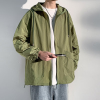 防晒衣男女情侣夏季户外轻薄透气连帽防紫外线防晒服登山运动外套