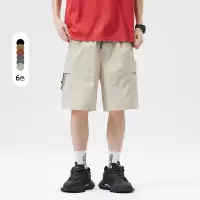 五分短裤子男装夏季新款薄款宽松休闲运动工装短裤透气青少年外穿