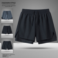 夏季新款冰爽透气吸汗速干短裤男女同款田径跑步运动短裤篮球健身