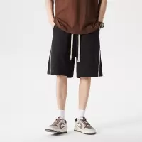 休闲短裤男士新款夏季百搭篮球运动五分裤纯色时尚大码卫裤宽松潮