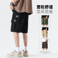 夏季新款工装短裤男潮流运动沙滩裤宽松百搭直筒休闲青少年中裤男