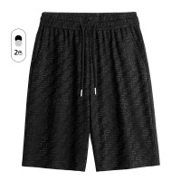 夏季新款男士大码速干短裤男胖子潮流加肥加大宽松休闲运动五分裤