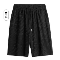 夏季新款男士大码速干短裤男胖子潮流加肥加大宽松休闲运动五分裤