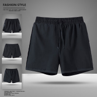 夏季新款男士跑步运动短裤薄款速干美式冰丝纯色田径训练篮球短裤