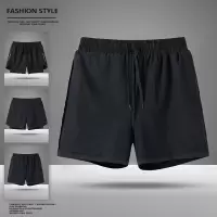 夏季新款男士跑步运动短裤薄款速干美式冰丝纯色田径训练篮球短裤