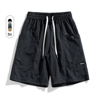 男士夏季新款五分裤速干短裤美式潮牌加肥加大码休闲男装