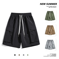 男士夏季新款大码工装短裤男潮牌加肥加大胖子中裤休闲宽松五分裤
