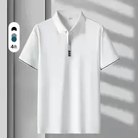 男装夏季新款丝光棉男士polo衫短袖T恤商务翻领男装休闲百搭纯色