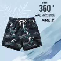 男装夏季新款沙滩裤男士休闲短裤夏威夷休闲透气冰丝青少年男短裤