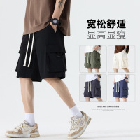 短裤男夏季跑步速干裤子宽松大码休闲舒适显瘦男士工装潮流五分裤
